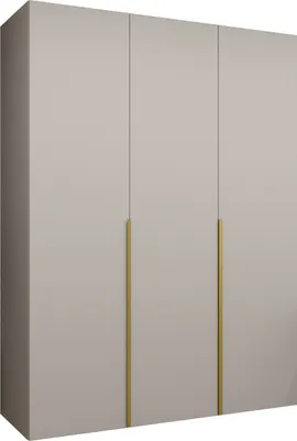 Produktbild von MEBLE KRYSPOL, Kleiderschrank, Schrank 150x202x52, Kaschmir, Griff Gold