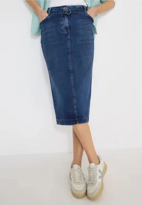 Produktbild von Cecil (304) Style Denim Maxi Skirt Mid Blu 10281 10281 32
