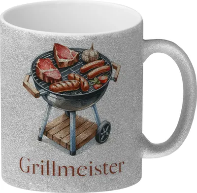 Produktbild von Grillmeister Glitzer-Kaffeebecher