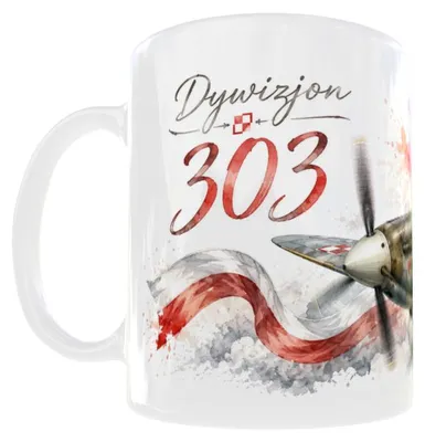 Produktbild von 300-ml-Becher „Patriotische Staffel 303 Spitfire“