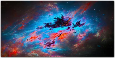Produktbild von Coloray Bild aus Leinwand 100x50 Leinwand Dekoration - Raum Galaxie