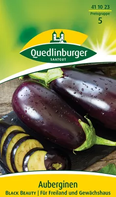Produktbild von Aubergine 'Black Beauty' Quedlinburger Gemüsesamen