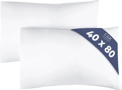 Produktbild von Kissenbezüge 40x80 cm, weiß – Set aus 2 Stück – Kissenbezüge aus hochwertiger Mikrofaser – Weich und komfortabel
