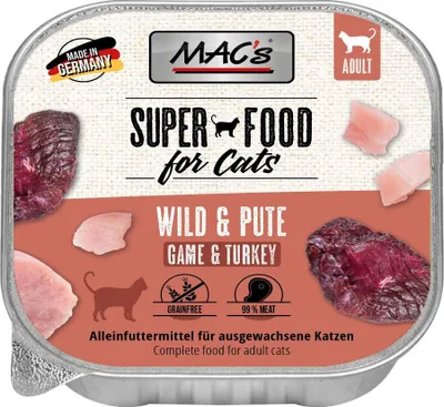 Produktbild von MAC's CAT - Schale 16x100g | Wild & Pute