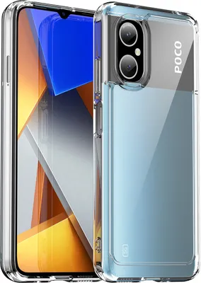 Produktbild von Xiaomi Poco M4 5G Hülle, Klar Rückseite Stoßfeste TPU Silikon Bumper Schutzhülle für Xiaomi Poco M4 5G Transparent