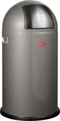 Produktbild von WESCO Pushboy Abfallsammler 50 Liter aus Edelstahl in mattgraphit