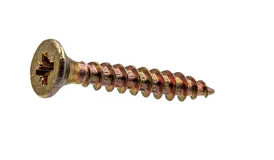 Imagen del producto de Tornillos para madera Klimas KMH, color amarillo, 3x30 mm, paquete de 1000 unidades.