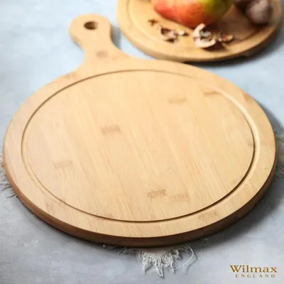 Produktbild von Wilmax Bambus Servierbrett mit Griff 43,5x33 cm Natur WL-771102/A