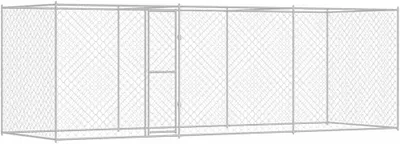 Produktbild von Rechteckiger Hundekäfig aus verzinktem Stahl, 600 x 200 x 200 cm, mit abschließbarer Tür