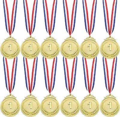 Productafbeelding van Gouden Winnaarmedaille - 12 Stuks voor Sportprijzen