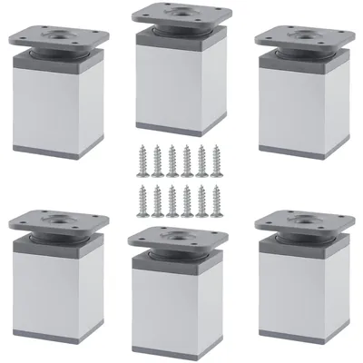 Image de Pieds de meubles réglables en alliage d'aluminium pour projets DIY