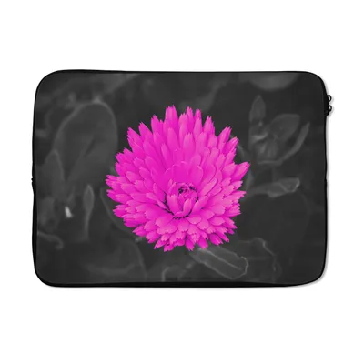Produktbild von MuchoWow® Laptop Hülle 13 Zoll Blumen - Aquarell - Rosa Laptoptasche - Laptophülle - Sleeve - Rundumschutz