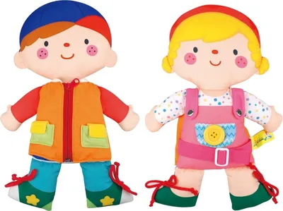 Image de K's Kids 2 en 1 Kskids Anziehpuppe Wayne & Julia Rosa Rosa Taille unique
