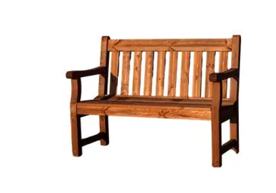 Produktbild von Gartenbank Darwin 2-Sitzer 120x61x91 Kiefernholz, Holzbank