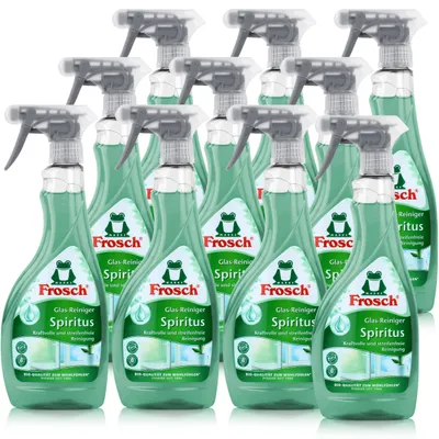 Produktbild von 10x Frosch Spiritus Glas-Reiniger Sprühflasche 500 ml
