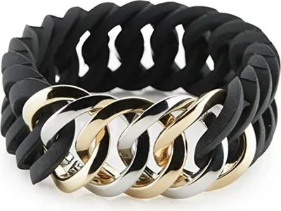 Image de Le brassard Rubz Circle - Mélange noir et métal