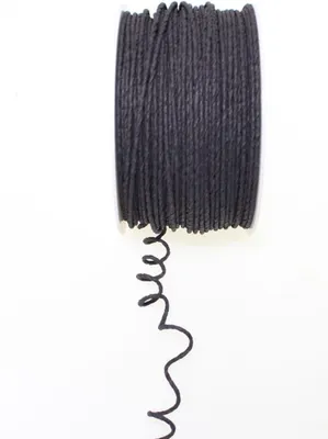 Produktbild von Papierdraht Ø 2 mm 100 m Papierdekodraht Papierkordel auf Spule Basteldraht schwarz
