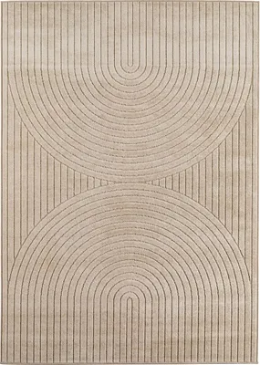 Image de 80x150 cm Tapis Nova 1201 beige - pour l'extérieur et la maison