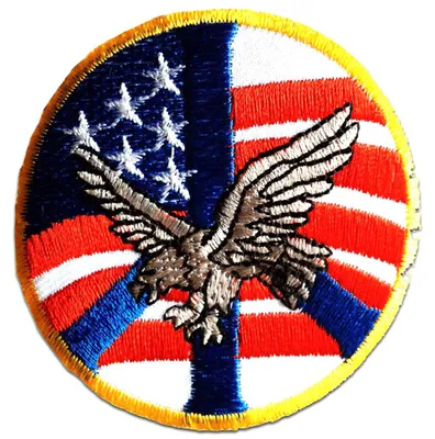 Produktbild von Usa Amerika Adler Flagge Fahne Army - Aufnäher, Bügelbild, Aufbügler, Applikationen, Patches, Flicken, Zum Aufbügeln, Größe: 7,7 x 7,7 cm
