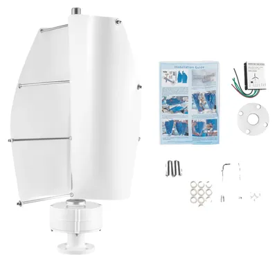 Immagine prodotto di Generatore eolico, funzionamento silenzioso, prestazioni efficienti, colore: bianco, 12V