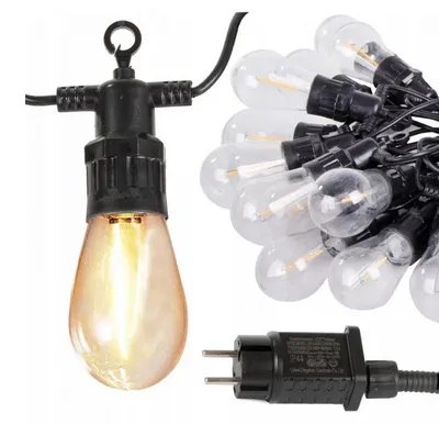 Produktbild von Verk 12301 LED-Lichterkette für den Außenbereich, 20 Lämpchen, IP44, 20 m