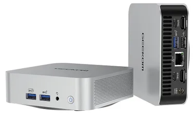 Produktbild von Geekom A7 Mini PC AMD Ryzen 5 7535HS 16GB DDR5 RAM 1TB SSD USB 4.0 SD-Slot WiFi 6E Win 11 Pro Homeoffice Studium 4K Streaming - BuyPlugGo