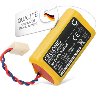 Image de CELLONIC 1x Batterie pour Domotique / Smart Home Compatible avec DAITEM DP8000, D14000, 700-21F, Bat05 - (5400mAh, 3.6V)