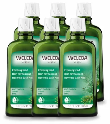Produktbild von 6 x Weleda Zilverspar Verkwikkingsbadmelk - 200 ml - Vorteilspackung - 6 Stücke