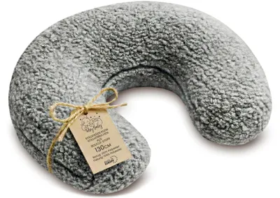 Zdjęcie produktu dla Poduszka do karmienia mała 130 cm w kształcie litery C rogal Jasnoszara