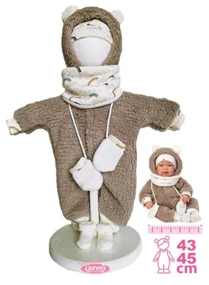 Obrázok produktu pre Llorens M844-011 Oblečenie pre bábiky NEW BORN, veľkosť 43–45 cm