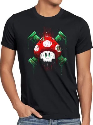 Produktbild von style3 Mario Totenkopf Herren T-Shirt videospiel konsole world