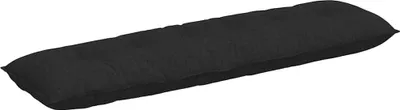 Immagine prodotto di vidaXL Cuscino per lo schienale nero 180 x 19 x 50 cm in tessuto