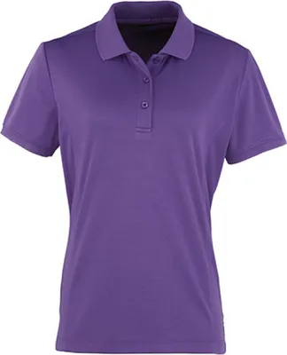 Produktbild von Premier Workwear PR616 | Damen Coolchecker Piqué Polo / ® - Farbe: Purple (ca. Pantone 269) - Größe: XXL