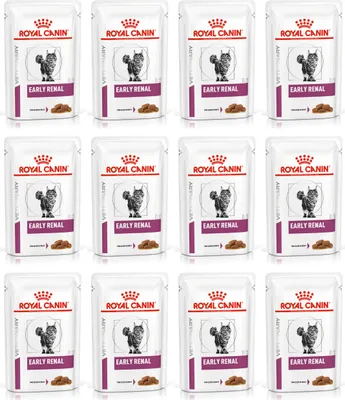Produktbild von Royal Canin Veterinary Early Renal in Gravy - diätetisches Alleinfutter für Katzen, 12 Beutel à 85 g