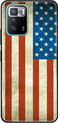 Produktbild von König Design Hülle kompatibel mit Xiaomi Poco X3 GT Kunststoff Soft Handyhülle - Handy Case USA Flagge