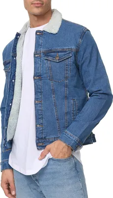 Tazzio Herren Jeansjacke A400 (Blau, XL)