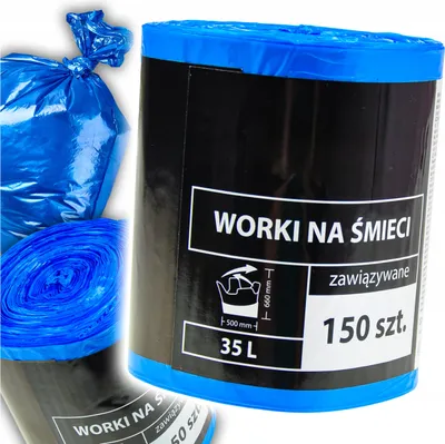 Obrázok produktu pre Worki na śmieci VIGO transparentne 120 litrów 26 sztuk