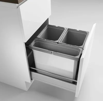 Produktbild von Naber Cox® Box 2T 450-3. Abfallsammler, hellgrau.  - Mülleimer