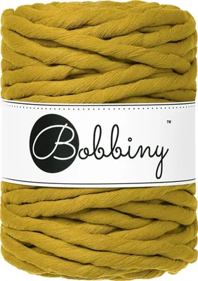 Obrázok produktu pre Bobbiny Macrame Cord 9 mm 30 m Spicy Yellow Špagát