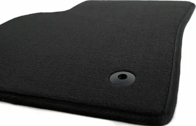 Produktbild von Fahrermatte einzeln Fußmatte Volvo S40 V50 C30 C70 Original Qualität Velours schwarz vorne links