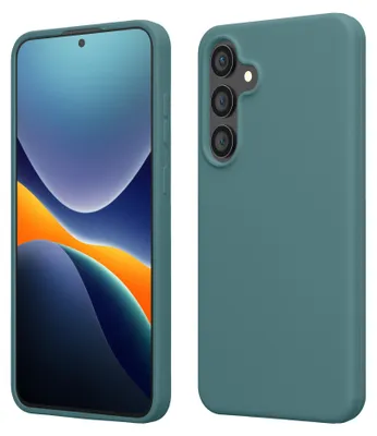 Produktbild von kwmobile Handyhülle für Samsung Galaxy S25 FE Hülle - Case Silikon - Kabelloses Laden - Schutzhülle Cover in Arctic Night