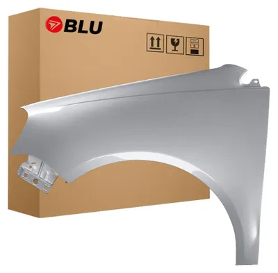 Obrázek produktu pro BLU Blatník náhrada pro VW Volkswagen Polo 9N3 IV 4 LIFT LA7W Levý Stříbrný ReflexSilber | 2005-2009 | Přední | Lakovaný | Připravený k montáži | Pozink