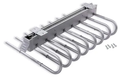 Zdjęcie produktu dla Emuca Wysuwany wieszak, Prawy, Malowane aluminium, Stal i Plastik
