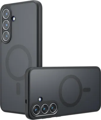 Produktbild von Samsung Galaxy S25 FE Hülle - Coverup Mattes Transparentes Back Cover mit Kameraschutz - MagSafe Compatible - Schwarz