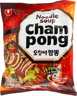 Immagine prodotto di Cham Pong Ramyun 124g zuppa istantanea di frutti di mare - Nongshim