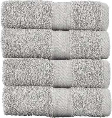 Produktbild von Famanu Badetuch 70 x 140 cm - Silber, 4 Stück