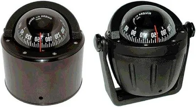 Produktbild von Kompassmontage - Schiffskompassmontage - Navigation auf dem Meer - Ausgestattet mit konischer Karte - 80 mm Durchmesser - Schwarz