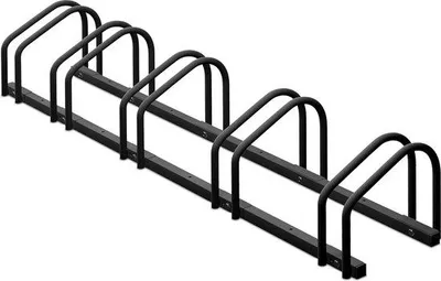 Produktbild von Famanu Fahrradständer für 5 Fahrräder - Stahl - Maximale Reifenbreite 60 mm - Anthrazit