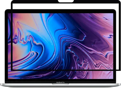Produktbild von GrizzlyCoat MacBook Pro 15 Zoll (2016-2019) Displayschutz Anti-Glare Schutzfolie - Hüllenfreundlich - Schwarz Model A1707 / A1990