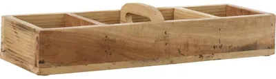 Produktbild von Ib Laursen Kiste Unika mit 4 Fächern und Quergriff (15x9x46cm)